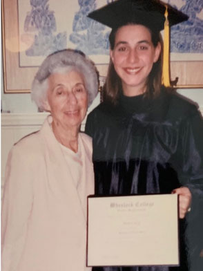 Jenny Miller  and her grandmother at graduation